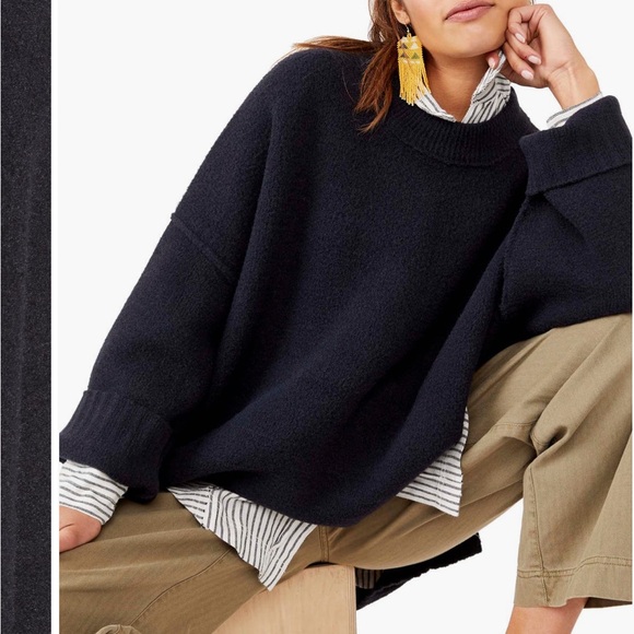 Free People Celery Green Peaches Tunic Sweater - Picture 2 of 6